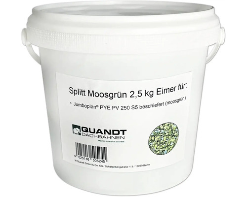 Quandt steenslag voor PYE PV 250 S5 dakbanen, mosgroen, 2,5 kg