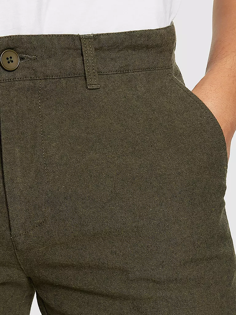 KNOWLEDGE COTTON APPAREL Chino CHUCK  olive