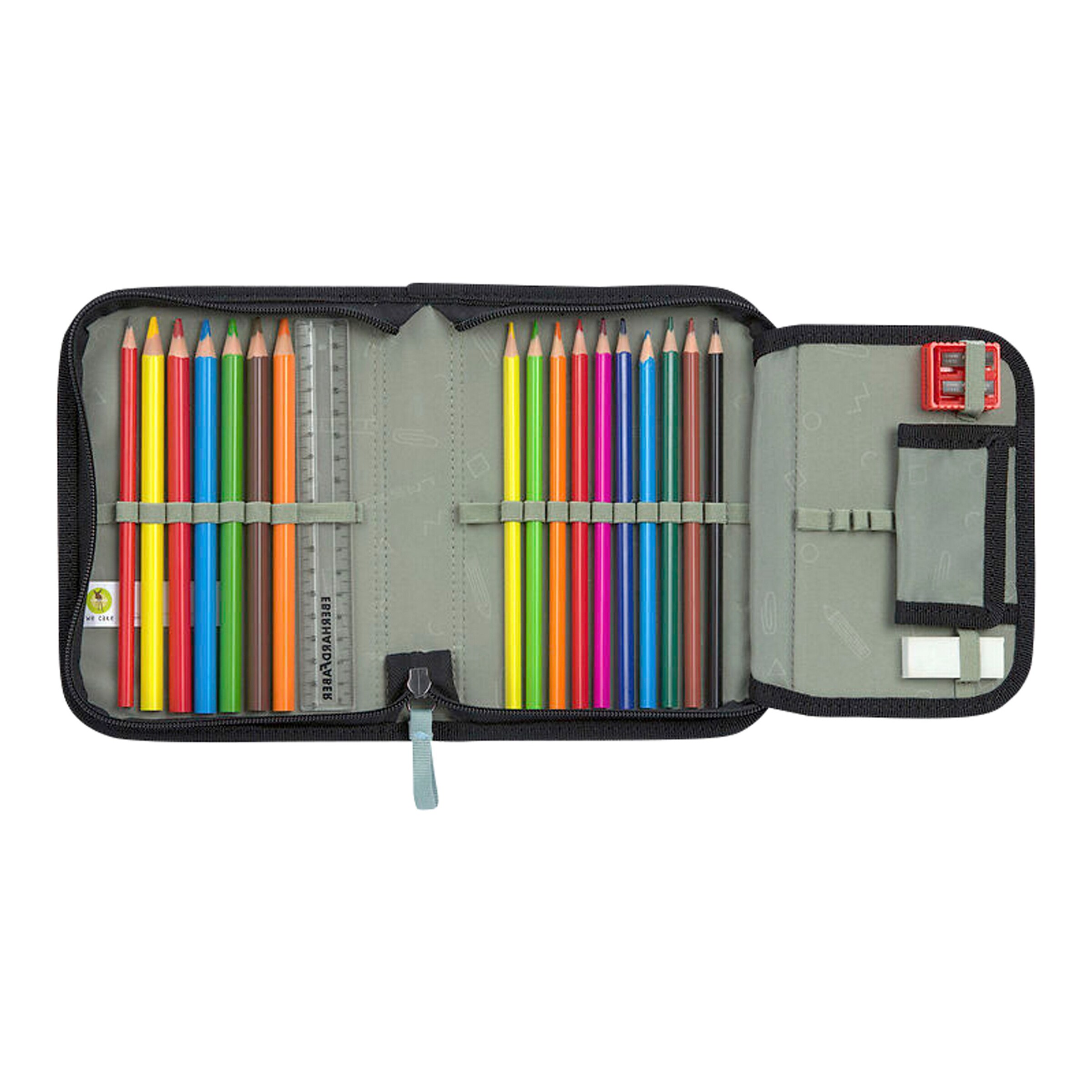 Lässig Schulranzen-Set Slim Unique 7-tlg. black