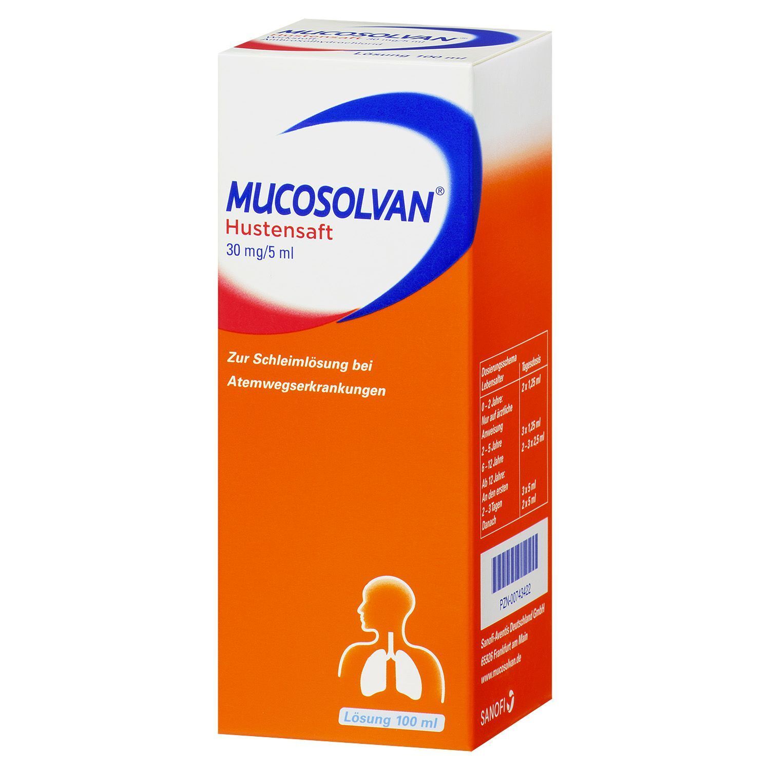 MUCOSOLVAN Hustensaft, Schleimlöser bei Husten, Hustenlöser