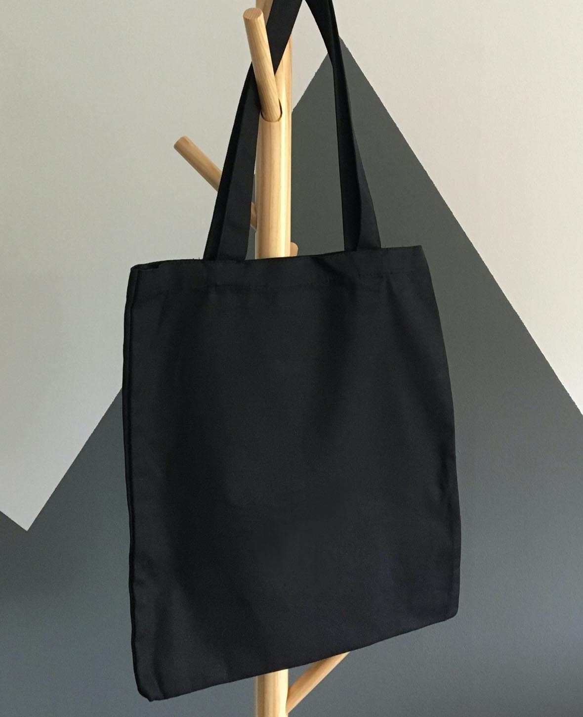 (41x36cm) Baumwolle Tasche Umweltfreundlich zum Bedrucken - Schwarz