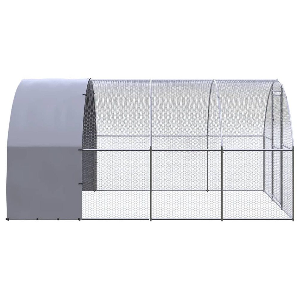Poulailler d'extérieur 3x4x2 m acier galvanisé