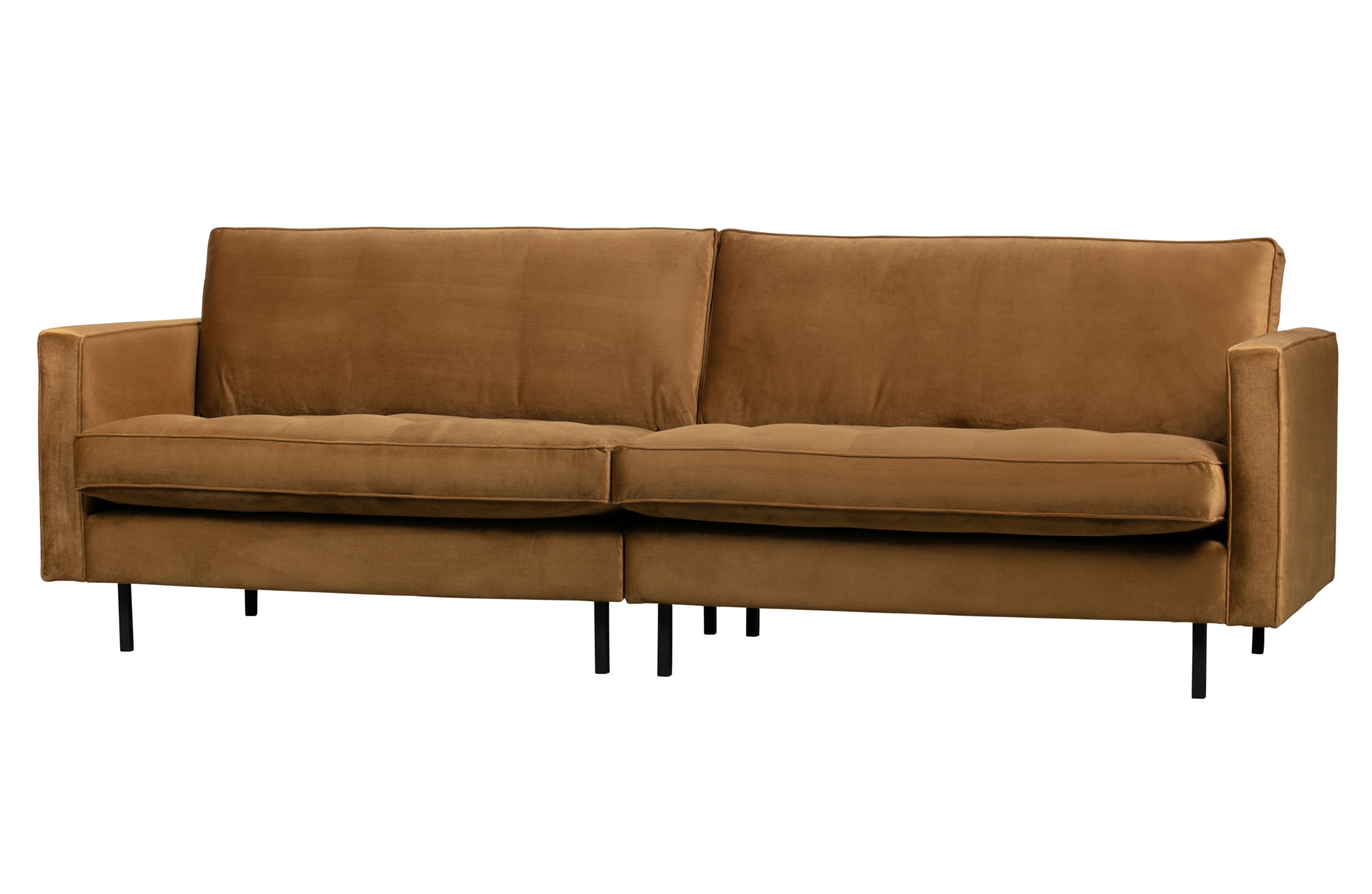 BePureHome 3-zitsbank Rodeo Classic velvet Rodeo Classic Bank 3-zits Velvet - Honing Geel