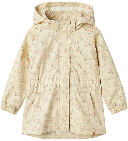 Lil' Atelier Sommerjacke - NmfGerda - Gebleicht Sand m. Blumen