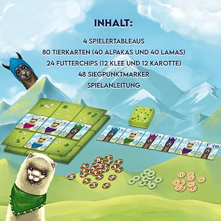 Llamas & Alpacas Brettspiel Gesellschaftsspiel für Familien / Kinder (02546)