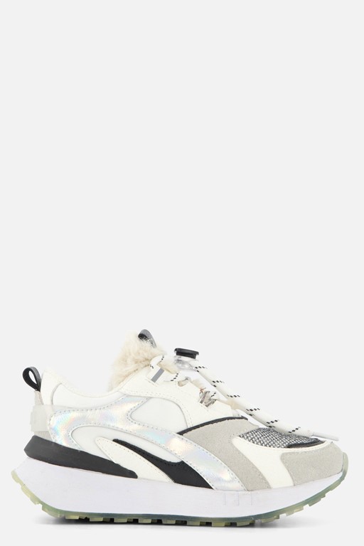Barst! Sneakers wit Leer