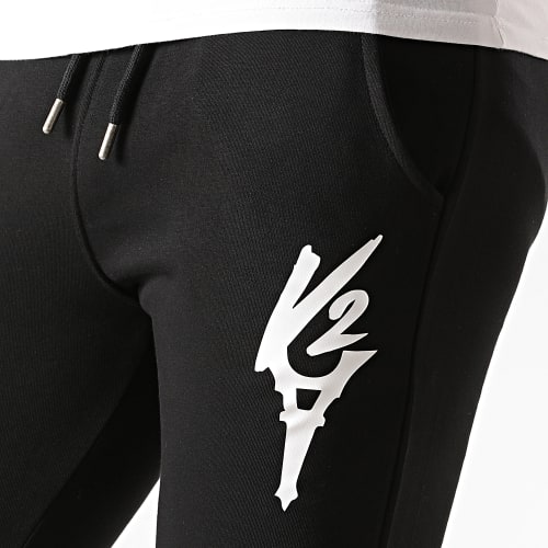 Pantalon Jogging Logo Noir Blanc