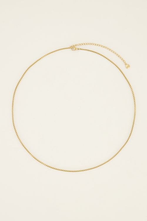 Middellange ketting met ronde schakels