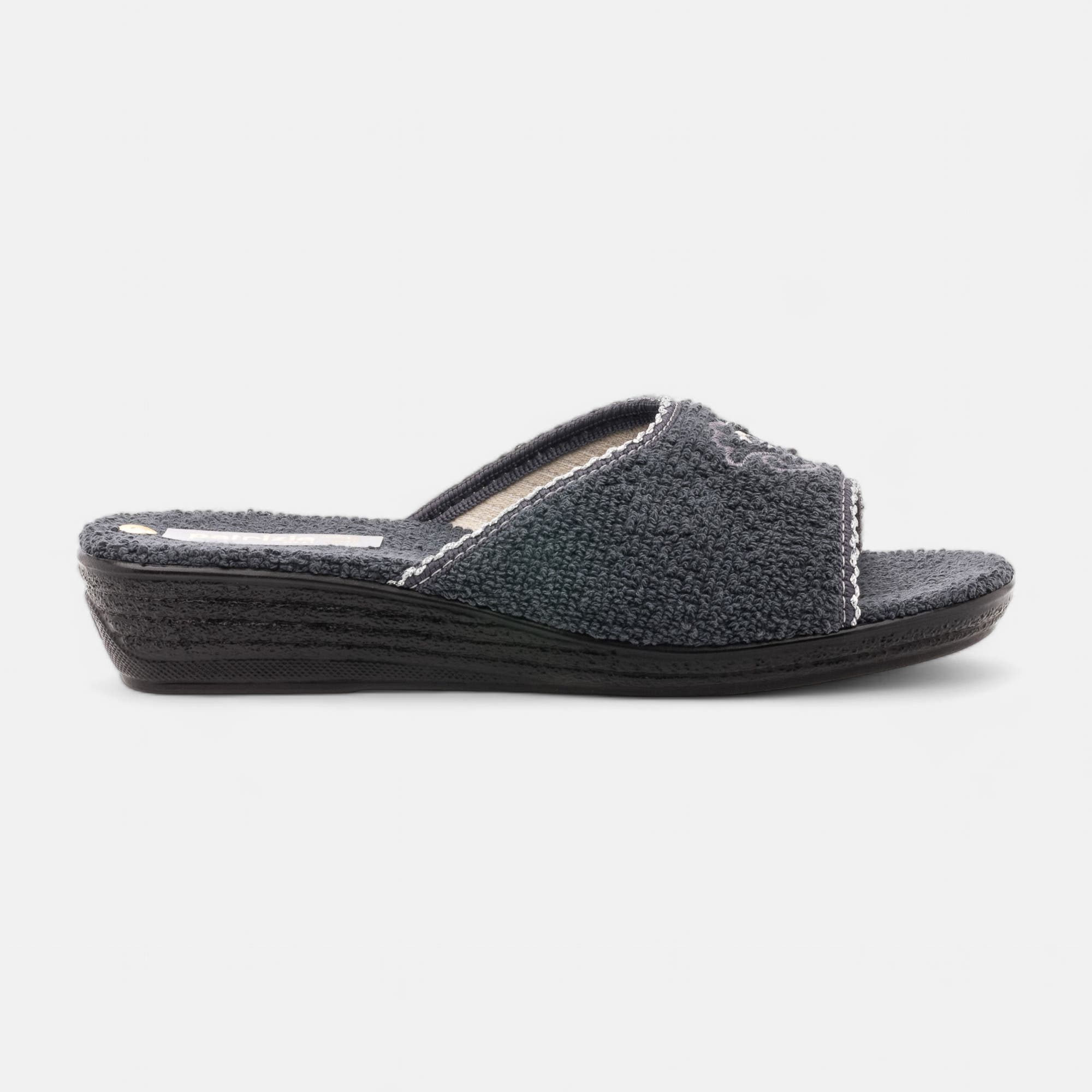 Pantoufles mules Femme gris