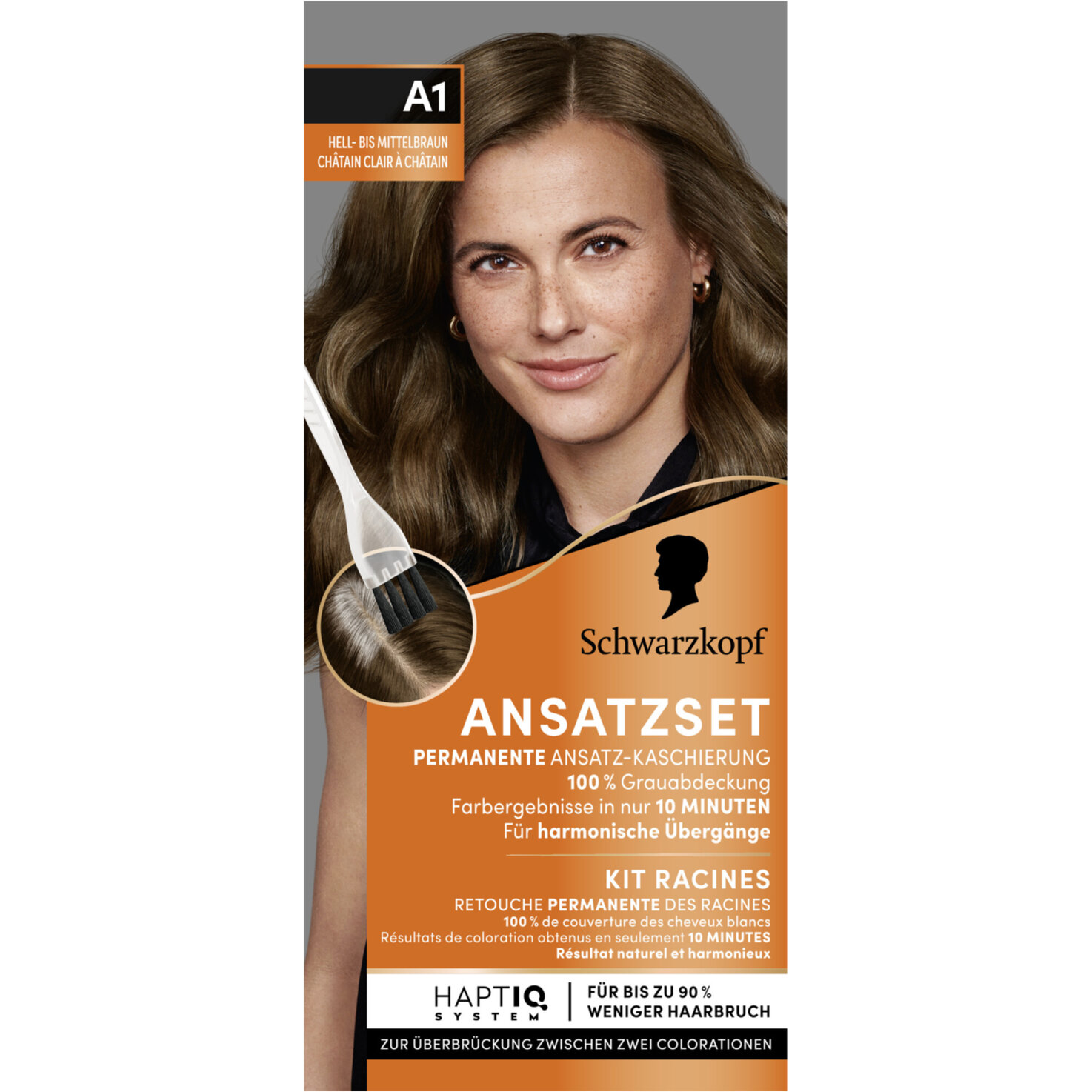Schwarzkopf Ansatzset Ansatz-Kaschierung A1 Hell-bis Mittelbraun