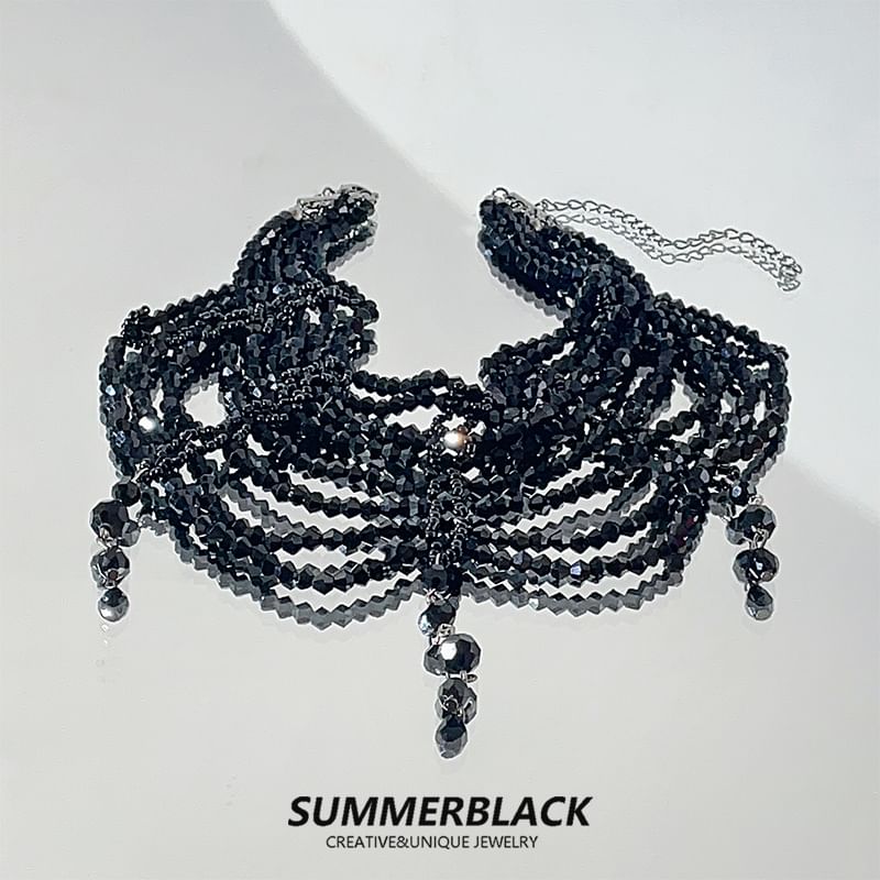 SUMMERBLACK - Kralen Festoen Ketting