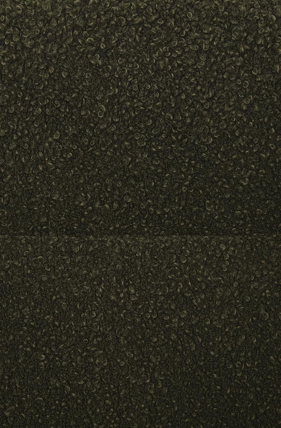 CLP Esszimmerstuhl drehbar Merlinda, Sessel mit Armlehnen in Teddy-Polsterung, 180° Swivel-Funktion, Polsterstuhl mit Metallgestell, Farbe:dunkelgrün
