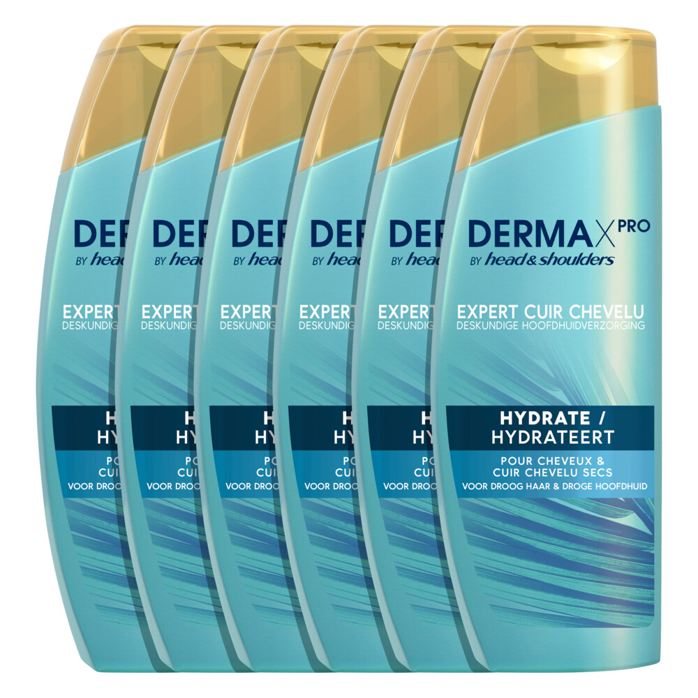 6x Head & Shoulders Anti-roos Shampoo DERMAxPRO Hydrateert225 ml