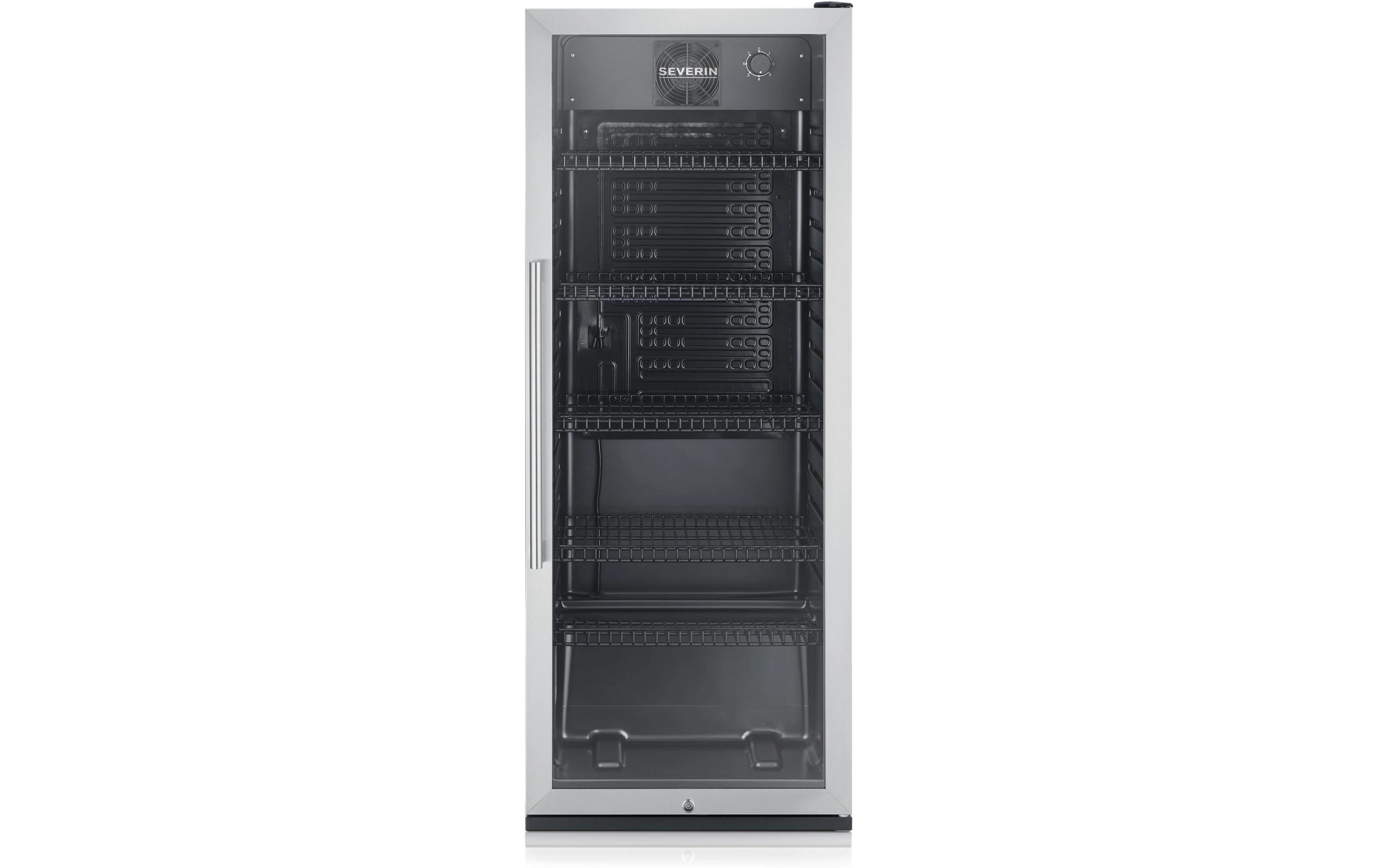 Weinkühlschrank FKS 8841 Edelstahl/Schwarz, Rechts<br>Freistehender Weinschrank