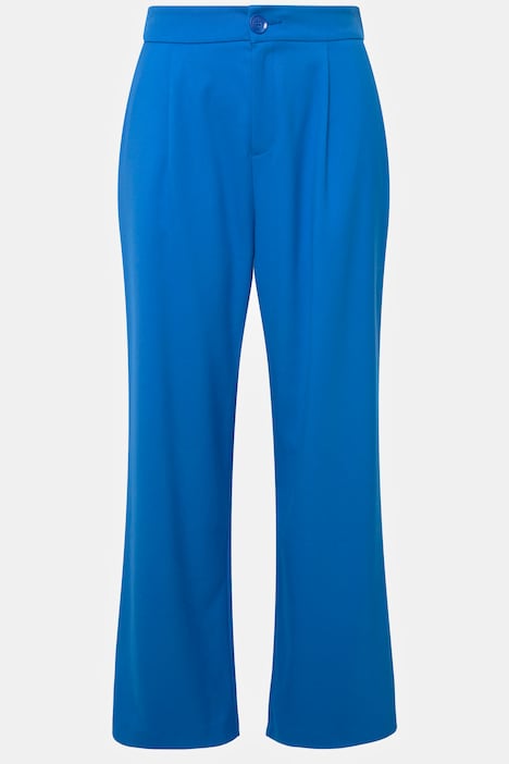 Hose, Wide Legs, HighWaist, teilelastischer Bund