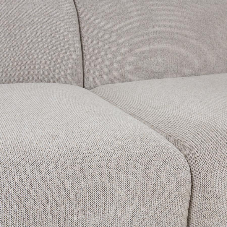 HKliving Jax bank - element left end 97x94x74,stof sneak, light grey