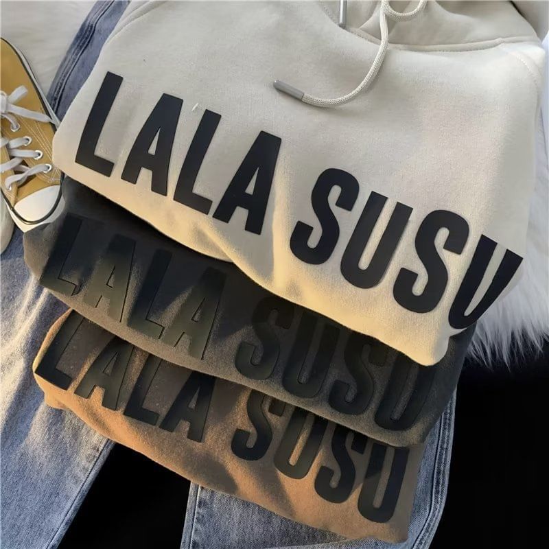 Lingaris - Lettering Loose Fit Hoodie