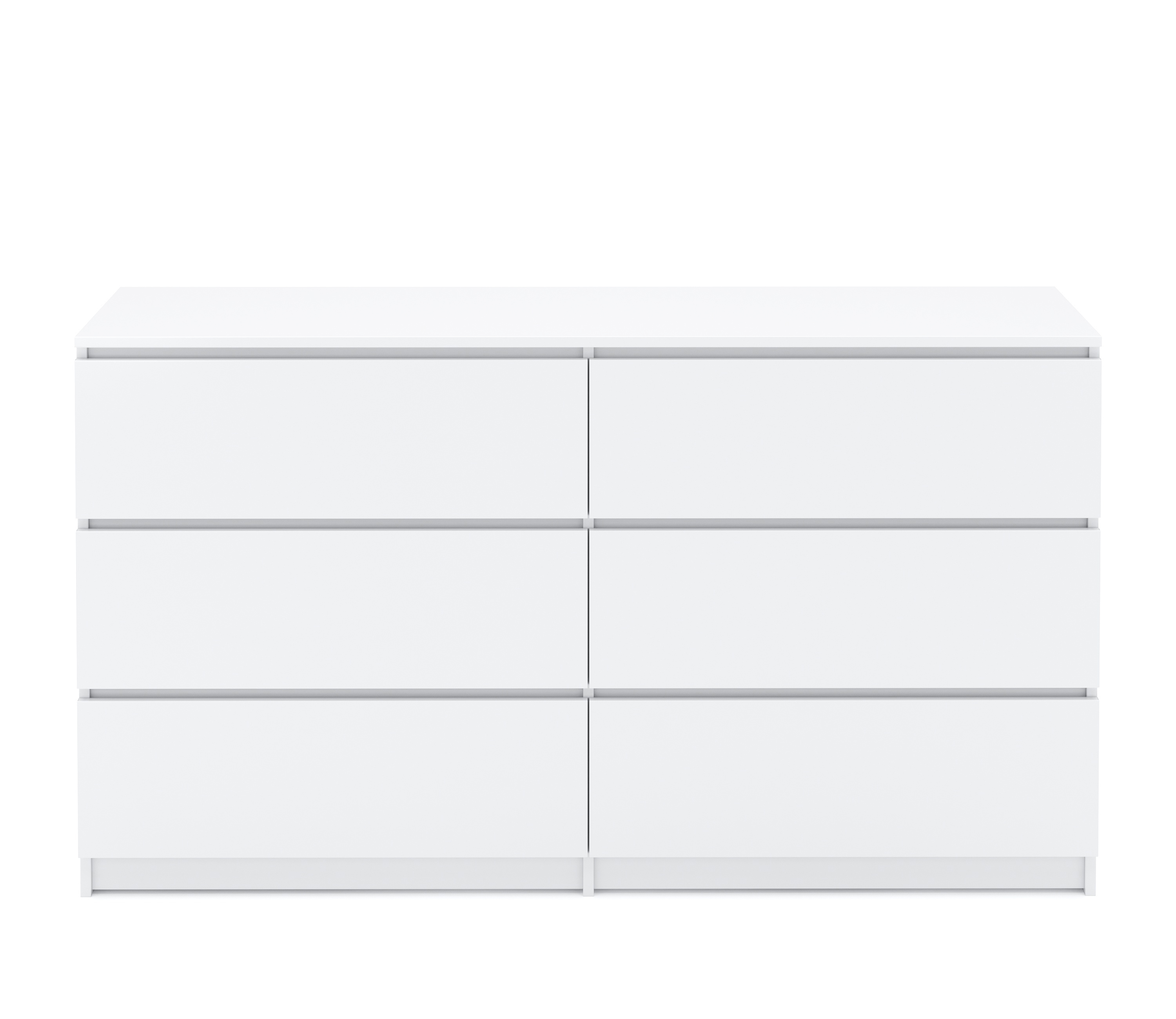 Kommode TALA 6 Schubladen 138 x 77 cm weiss