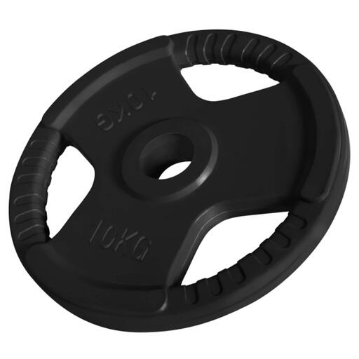 Conjunto de Discos de Peso Gorilla Sports com Tripla Pegada 50/51 mm - 2 de 10 kg e 2 de 5 kg