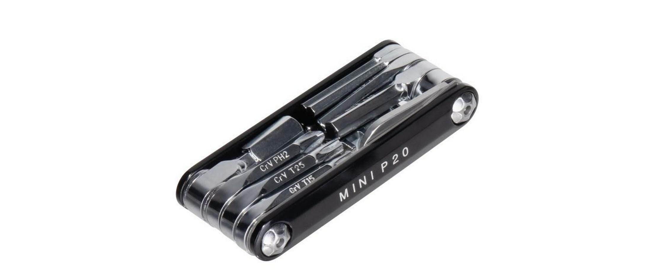 P20 Minitool mit Kettennieter, 20 FunktionenMinitool mit 20 Funktionen