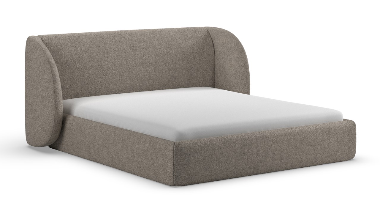 Bed Cove - Fine bouclé liver