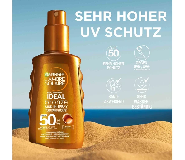 Ambre Solaire Ideal Bronze Milk SPF50