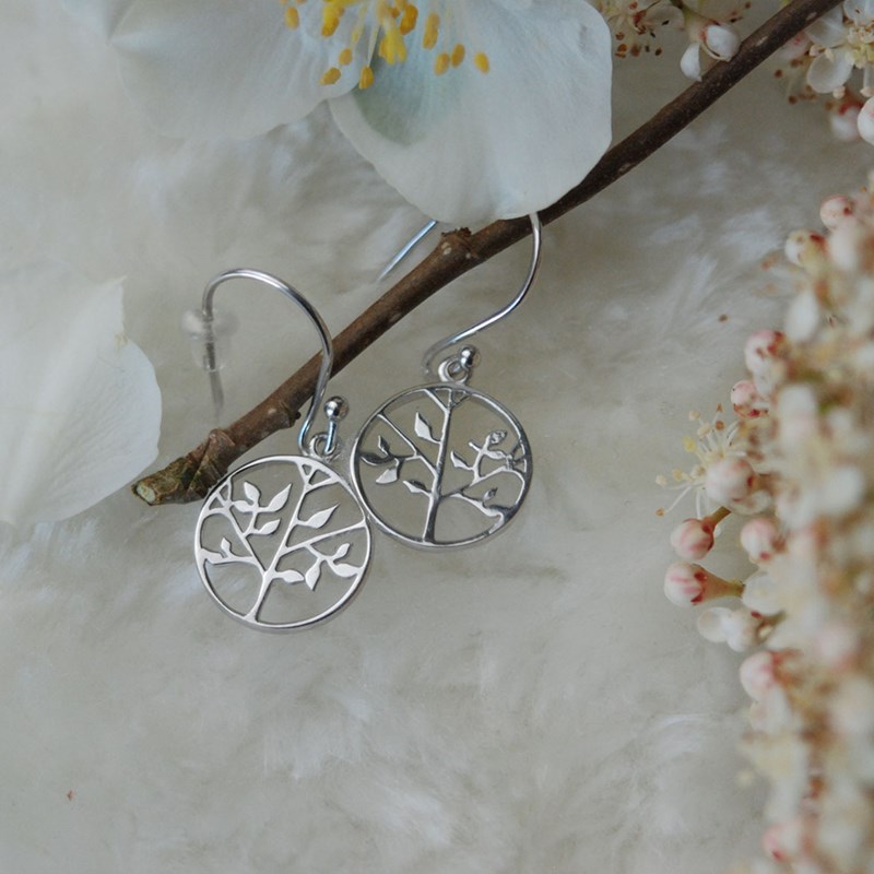 Boucles d'oreilles pendantes ARBRE DE VIE - Lorenzo R