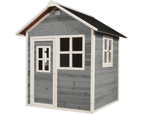 EXIT Loft 100 speelhuis, 159 x 149 x 135 cm, hout, grijs