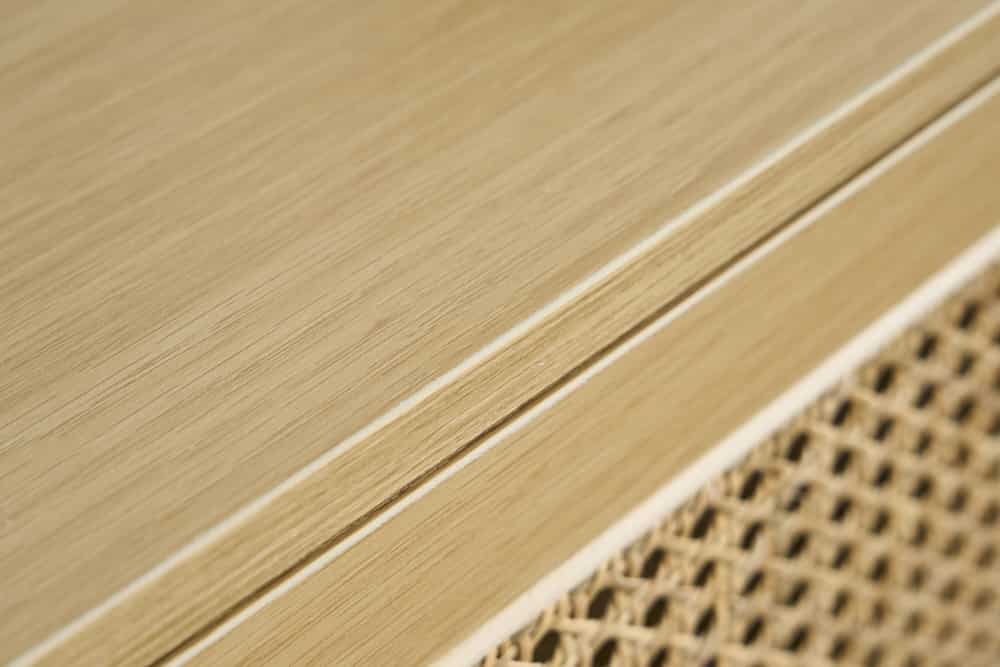 Design Sideboard VIENNA 155cm Wiener Geflecht Rattan Kommode mit Schubladen