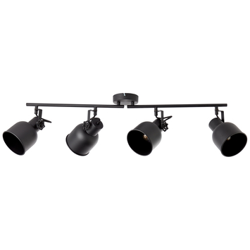 Brilliant opbouwspot Rolet 4-lichts zwart