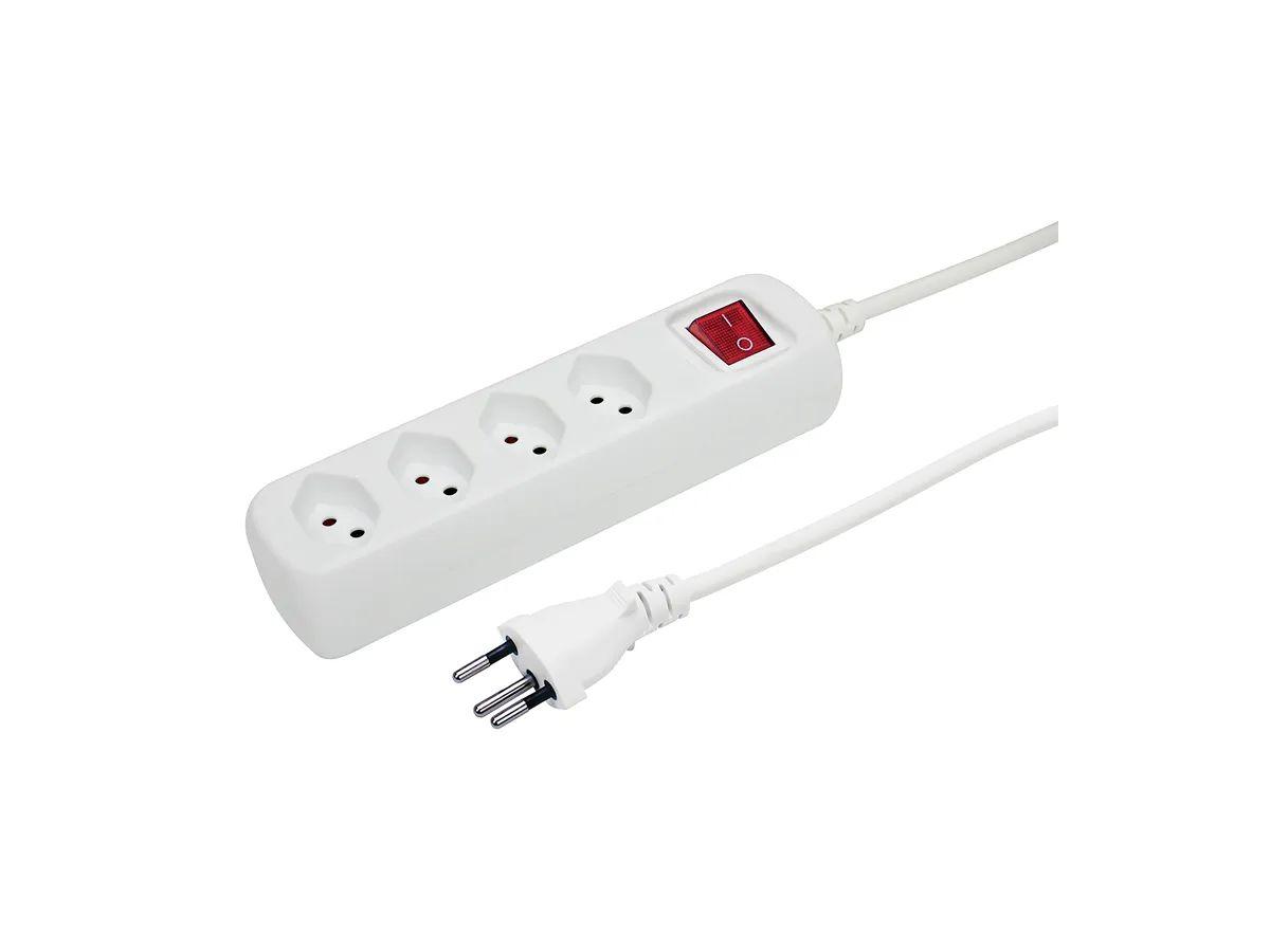 PRISE MULTIPLE POWER EASY 1.5M BL 4XT13 AVEC BREAKER SWITCH