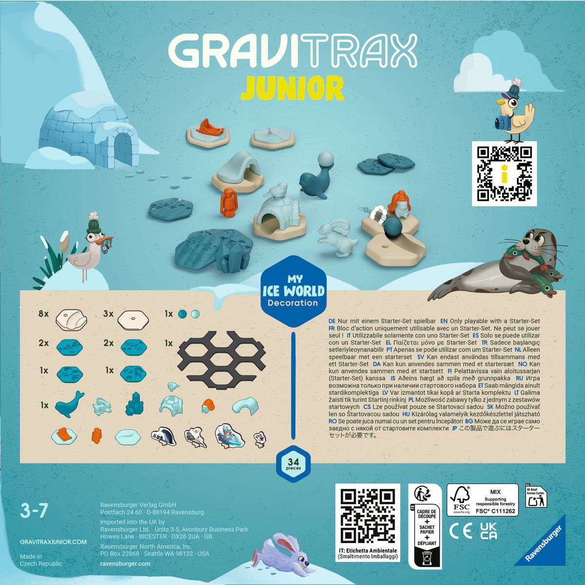 Ravensburger Spiel GraviTrax Junior Extension Ice
