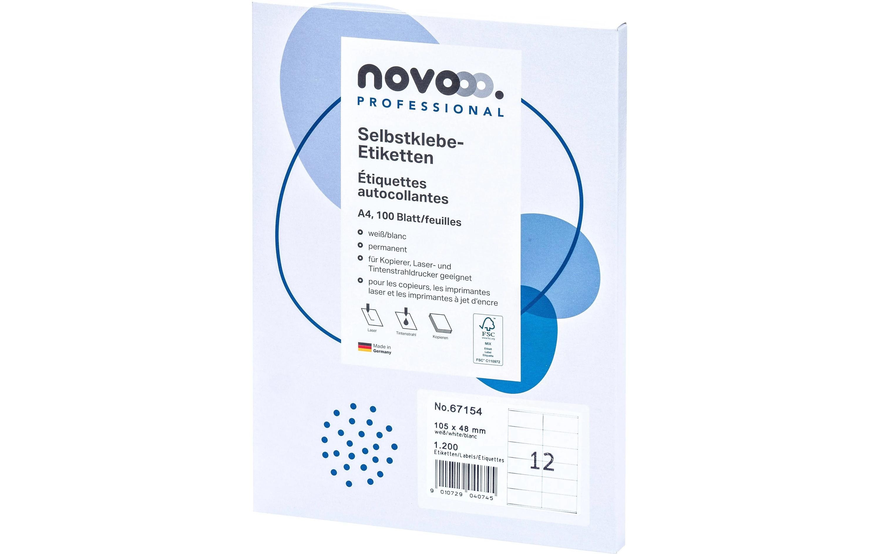 Etiketten 105 x 48 mm, 100 BlattUniversal Etiketten
