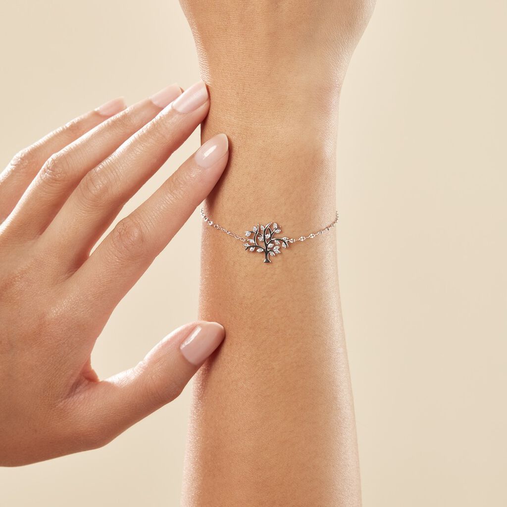 Bracelet Argent Shandelle Oxydes De Zirconium