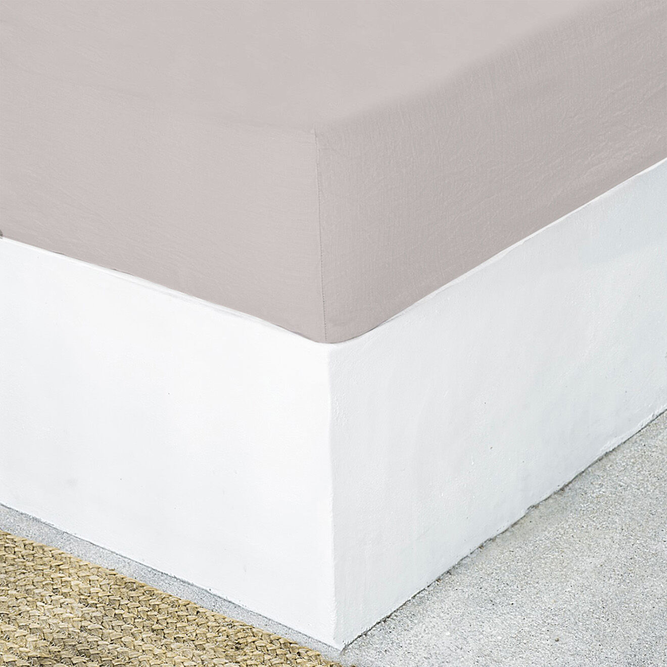Febronie Drap housse 100% Lin Hortense beige