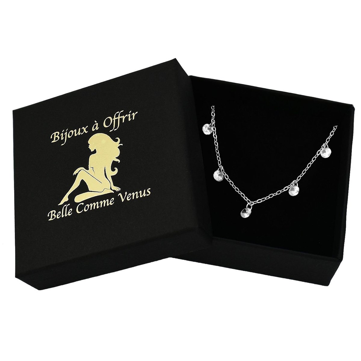 Bracelet pampilles d'oxydes de zirconium Argent 925 Rhodié