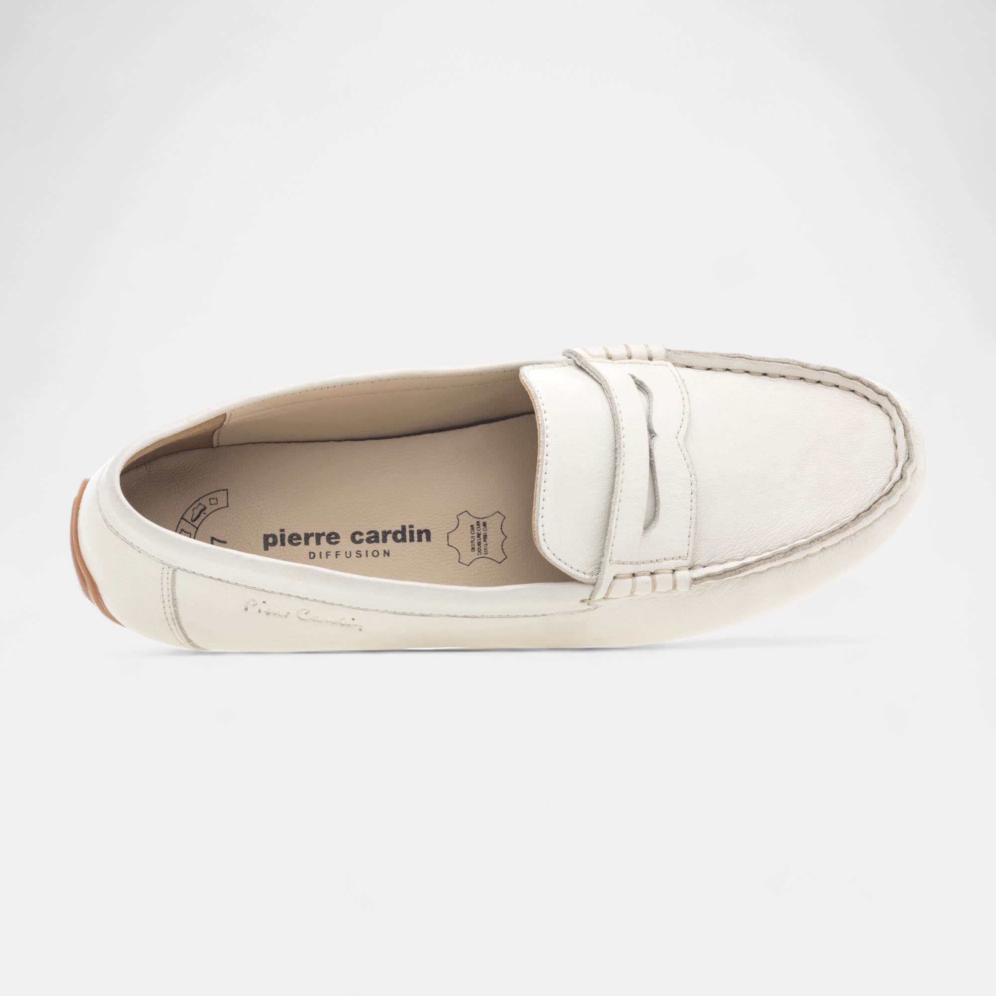 Mocassins Femme en cuir blanc