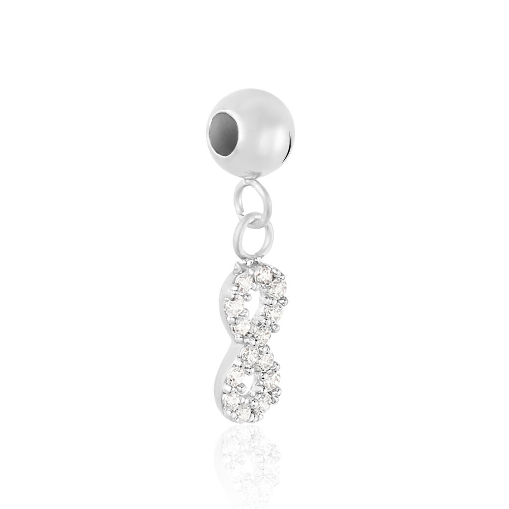 Charms Hilde Or Blanc Oxyde De Zirconium