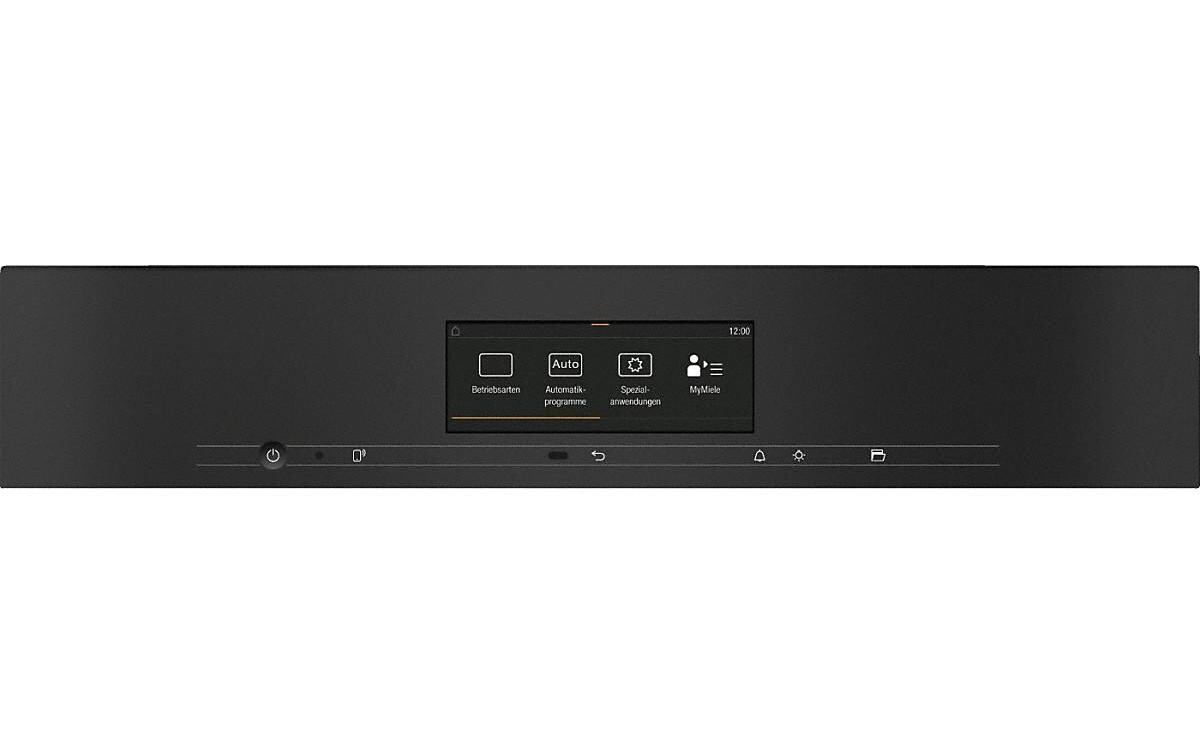 Einbaudampfbackofen H 7840 BPX Schwarz A+<br>Griffloser Einbaubackofen mit Speisenthermometer, Klimagaren- und Pyrolyse-Funktion
