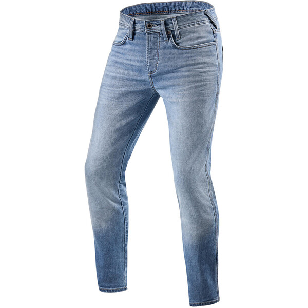 Rev'it - Jean Piston 2 SK - court Bleu Clair