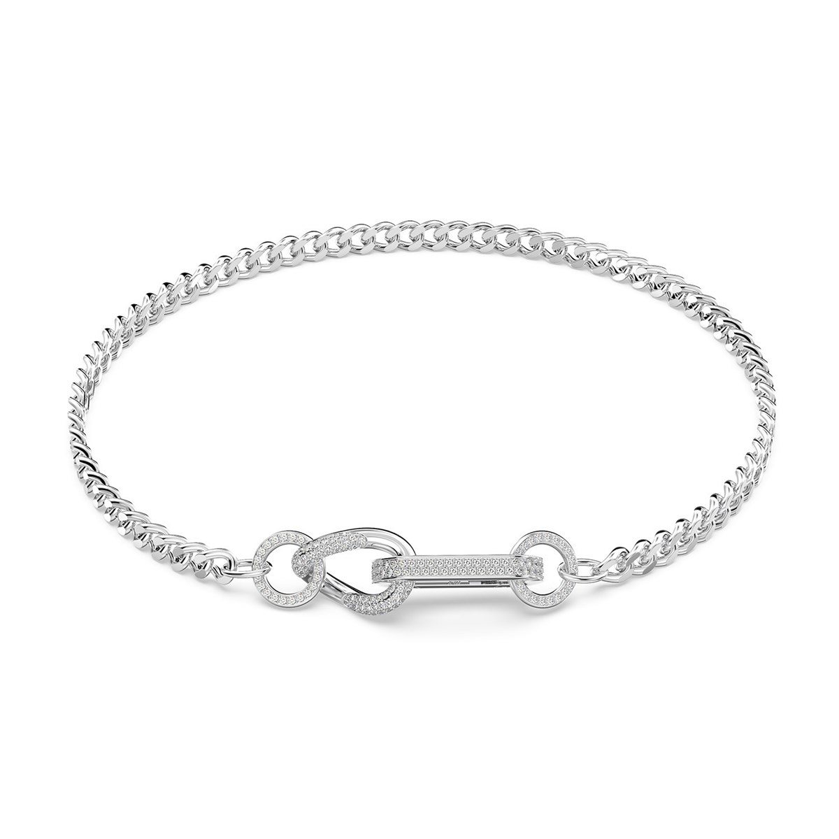 Collier Swarovski Dextera taille L plaqué argent