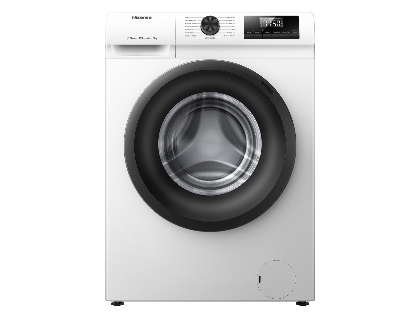 MÁQUINA LAVAR ROUPA HISENSE WF1Q8041BW - BRANCO A 8KG
