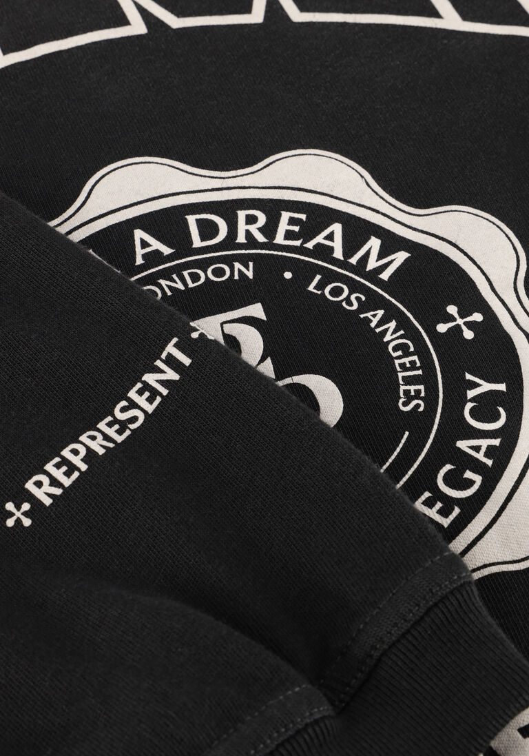 zwarte represent t-shirt legacy crest long sleeve t shirt