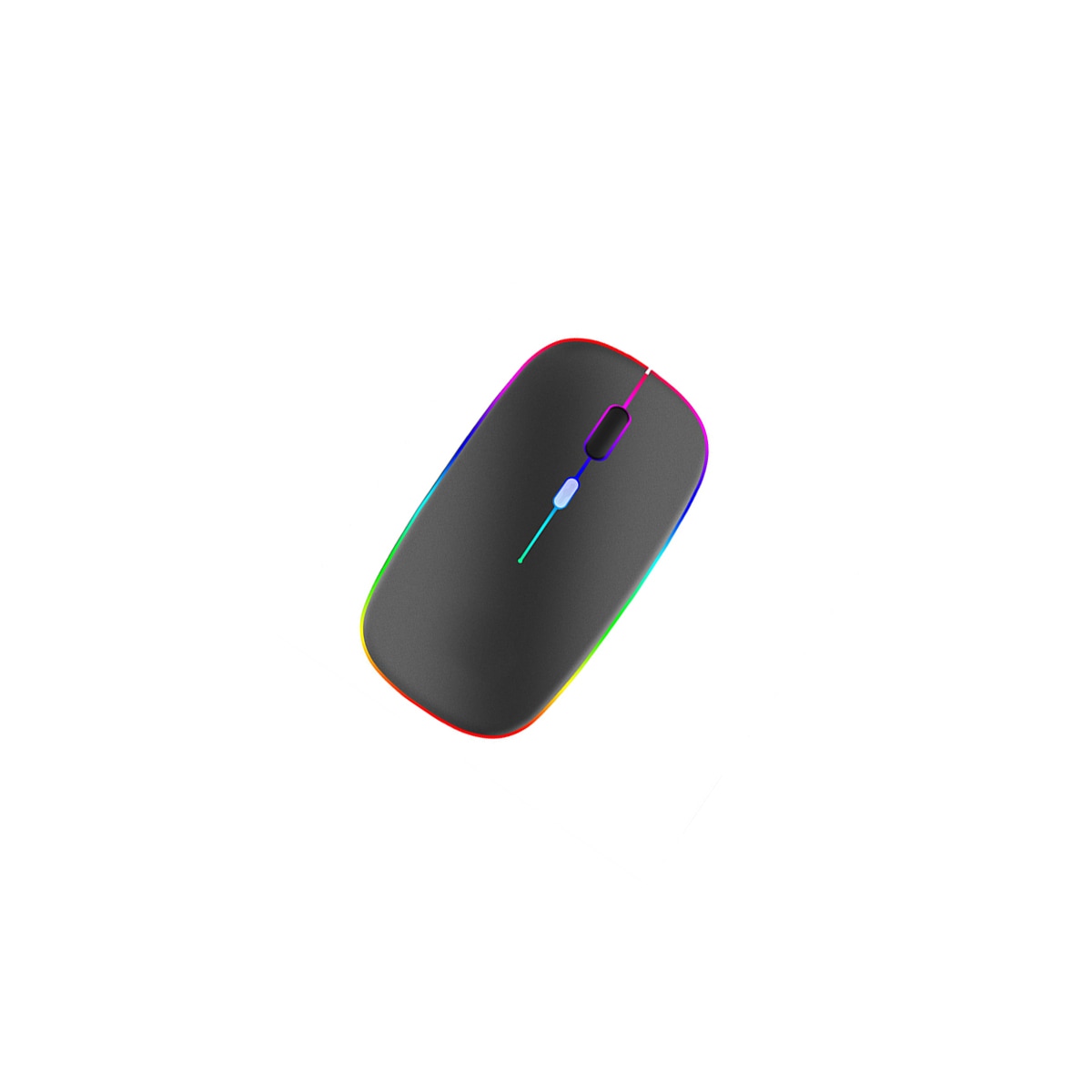 Trådløs Bluetooth-mus USB-lading Sølvgrå