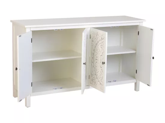 Buffet blanc 120x40x74h cm