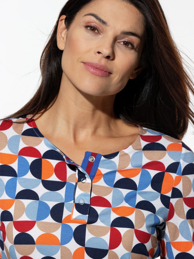 Viskoseshirt Abstrakt Dots