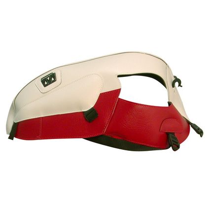 Tapis de réservoir Bagster Blanc/Rouge Foncé