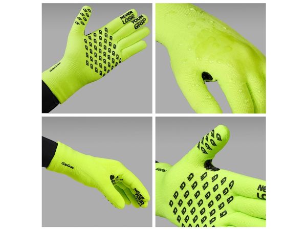 GripGrab Vandtætte Strikkede Termohandsker, Hi-Vis
