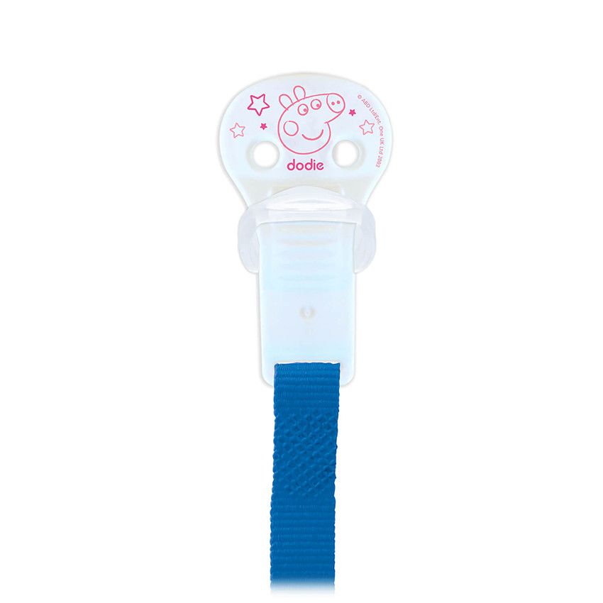 Attache sucette ruban - Peppa Pig - Ecru