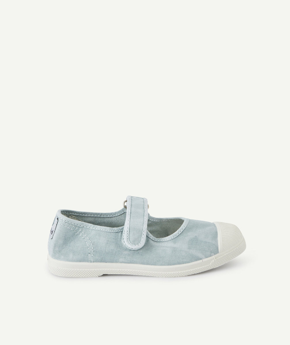 NATURAL WORLDBALLERINES BLEU CLAIR EN TOILE FILLE